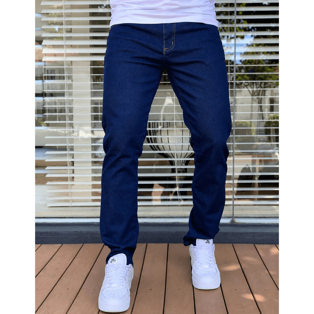 Kit 3 Calças Jeans Masculinas Slim Premium com Elastano