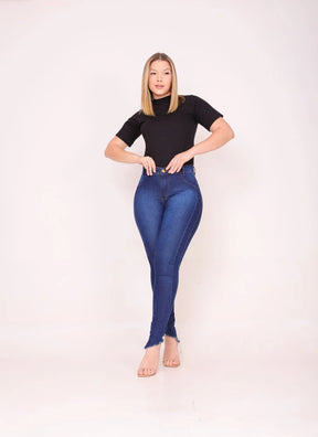 Calças Jeans Feminina RECORTE LATERAL