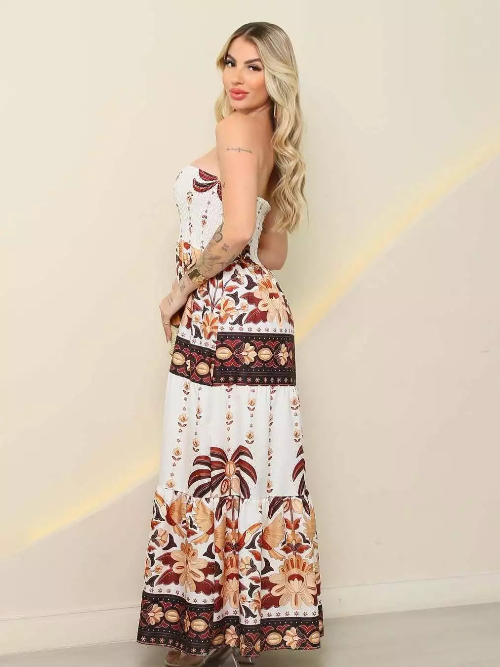 Vestido Longo Tomara que Caia