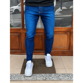Kit 3 Calças Jeans Masculinas Slim Premium com Elastano