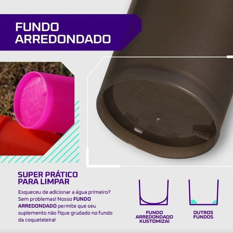 01 Coqueteleiras Vários Modelos Academia Shaker 600ml