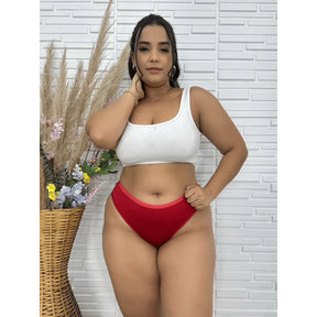 Kit 10 Calcinhas Plus Size Confort Premium – Fio Dental Duplo