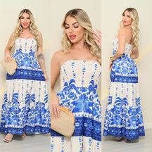 Vestido Longo Tomara que Caia