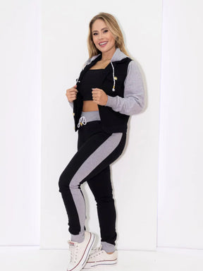 Conjunto Jeans com Moletom Lycra